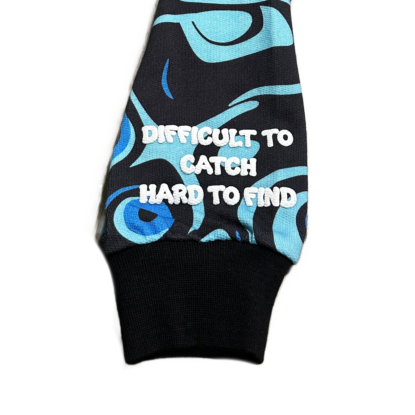 Cosmic Blue Wave Hoodie