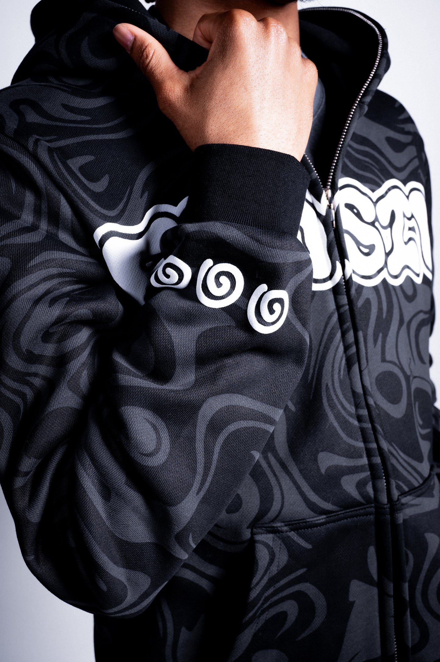 Phantom Wave Hoodie (Black)