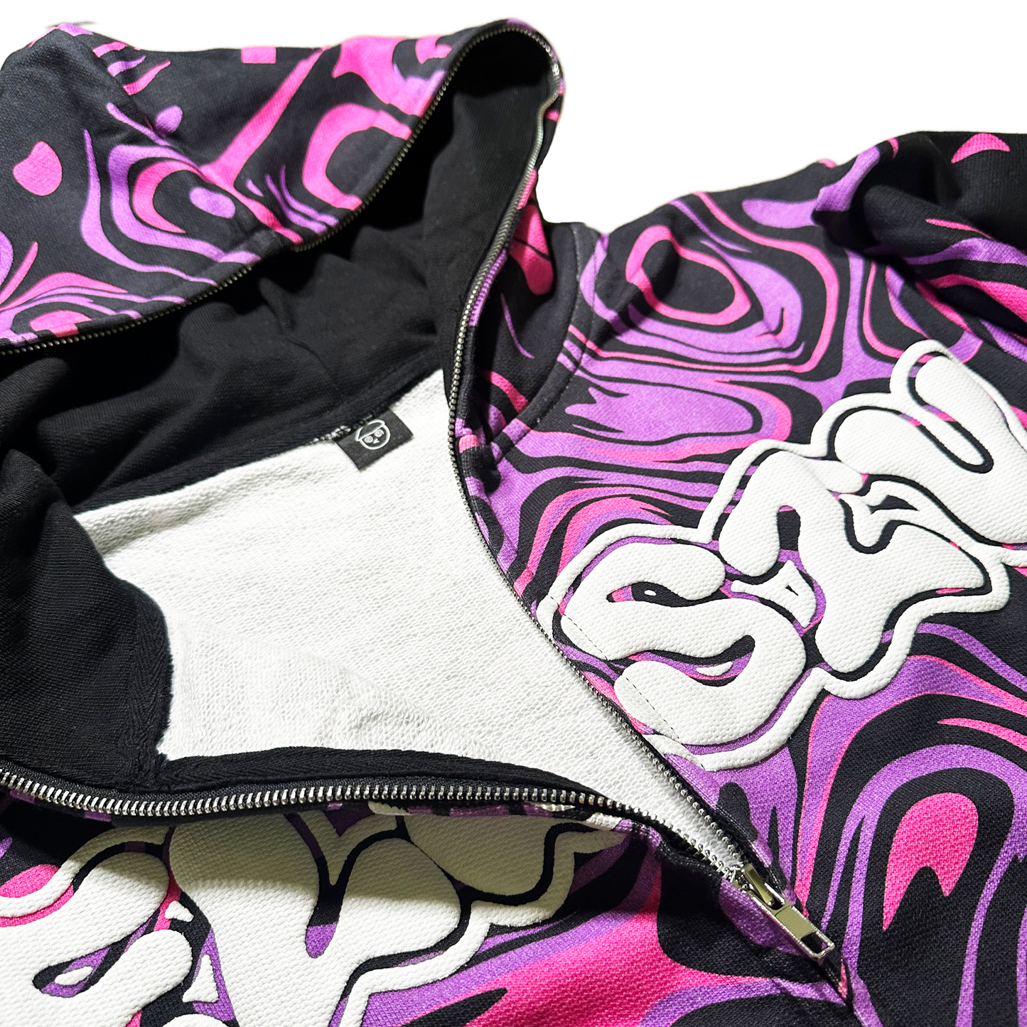 Cosmic Purple Wave Hoodie