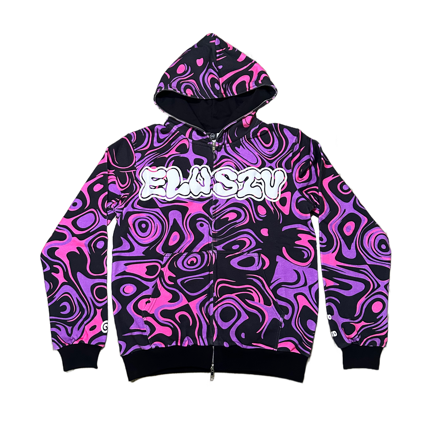 Cosmic Purple Wave Hoodie